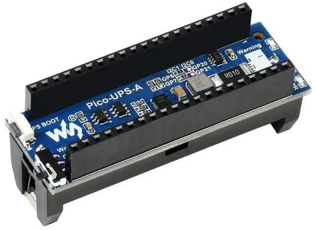 Main image of UPS Module for Raspberry Pi Pico,Uninterruptible Power Supply HAT Keep Your Pico Running While Recharging,Monitoring Battery Status Via I2C