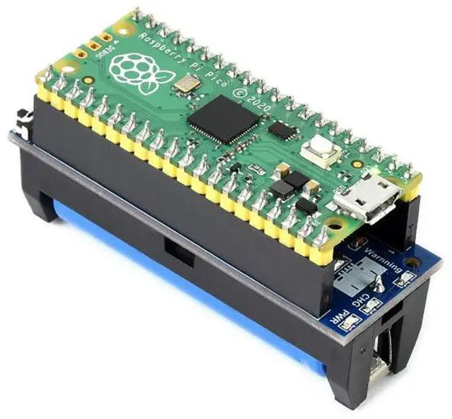 Alt view image 3 of 6 - UPS Module for Raspberry Pi Pico,Uninterruptible Power Supply HAT Keep Your Pico Running While Recharging,Monitoring Battery Status Via I2C