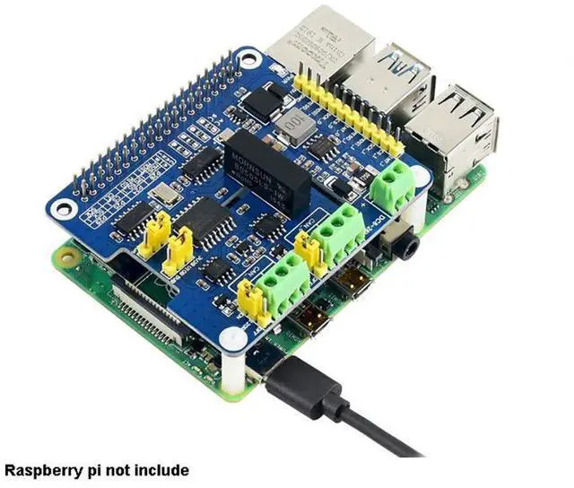 Alt view image 4 of 7 - 2-Channel(2-CH) Isolated CAN FD Expansion HAT for Raspberry Pi with Multi Onboard Protection Circuits Original CAN 2.0 Protocol up to 8Mbps Data Rate