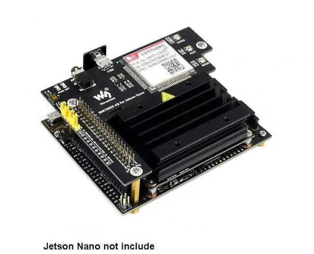 Alt view image 3 of 7 - SIM7600G-H 4G/3G/2G/GNSS Expansion Board for Jetson Nano Supports LTE CAT4 up to 150Mbps Global Applicable for GPS, BeiDou, Glonass, LBS Base Station Positioning