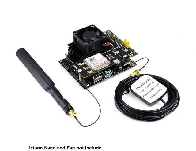 Alt view image 4 of 7 - SIM7600G-H 4G/3G/2G/GNSS Expansion Board for Jetson Nano Supports LTE CAT4 up to 150Mbps Global Applicable for GPS, BeiDou, Glonass, LBS Base Station Positioning