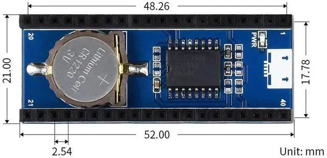 Alt view image 7 of 7 - Precision RTC Module for Raspberry Pi Pico Series, Onboard DS3231 Chip with Female Pin Header Stackable Design