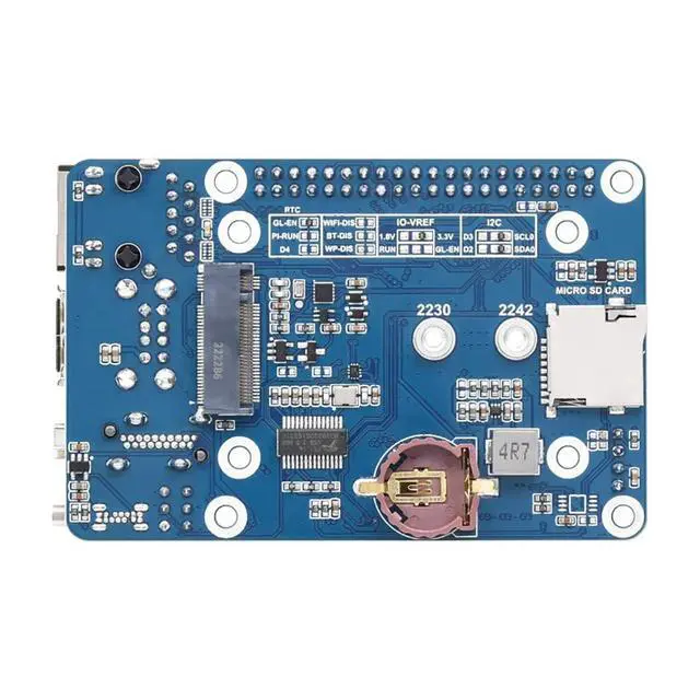 Alt view image 2 of 7 - Mini Base Board (C) for Raspberry Pi Compute Module 4 (CM4), 40PIN LCD Connector, Gigabit Ethernet RJ45 Interface