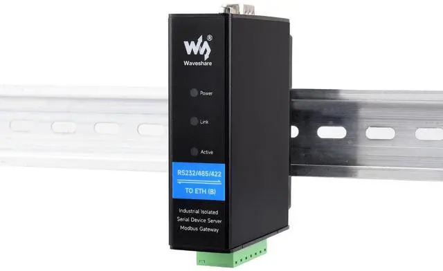 Main image of RS232/485/422 to RJ45 Ethernet Module RS232/485/422 to ETH Converter Rail-Mount Serial Server TCP/IP to Serial