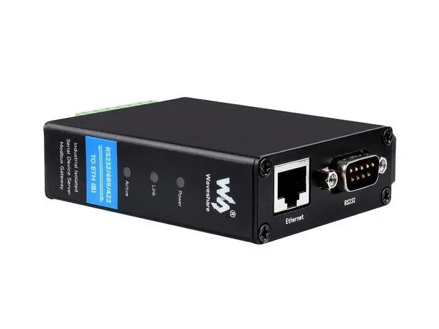 Alt view image 2 of 7 - RS232/485/422 to RJ45 Ethernet Module RS232/485/422 to ETH Converter Rail-Mount Serial Server TCP/IP to Serial