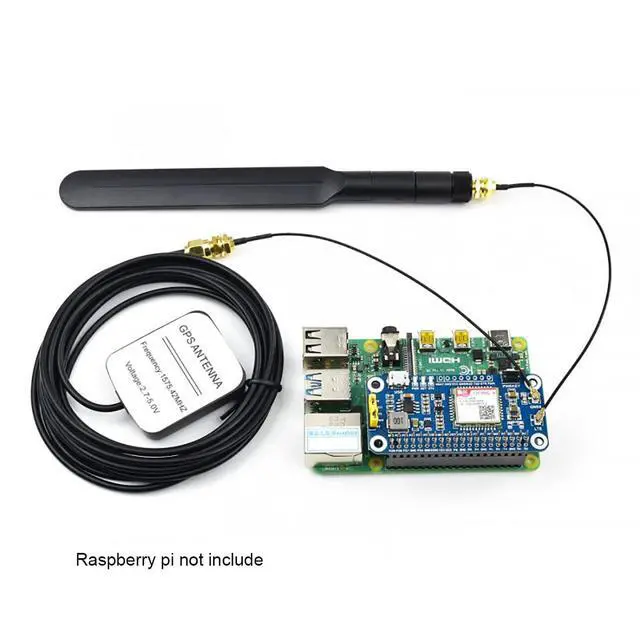 Alt view image 3 of 5 - NB-IoT/Cat-M(eMTC)/GNSS HAT for Raspberry Pi Based on SIM7080G Supports Protocols as TCP/UDP/HTTP/HTTPS/TLS/DTLS/PING/LWM2M/COAP/MQTT Globally Applicable