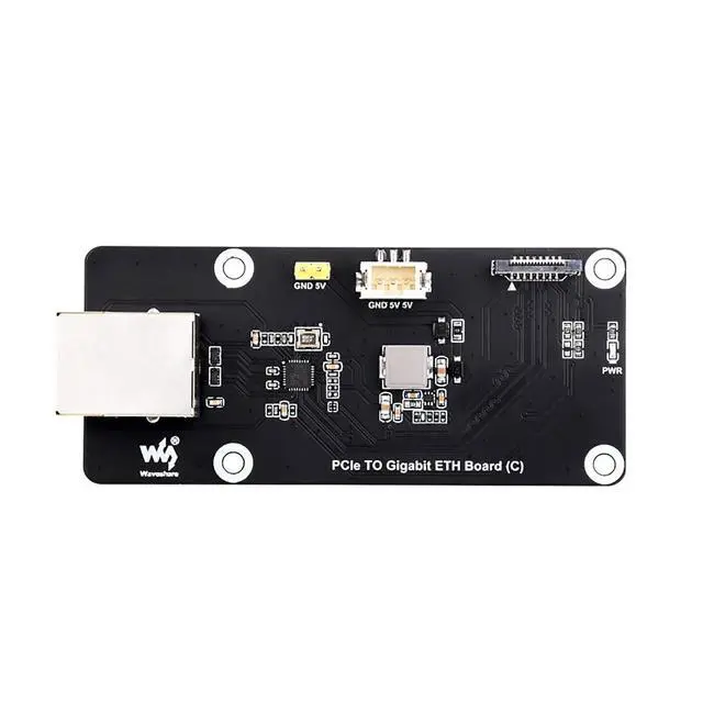 Main image of PCIe to Gigabit ETH Board (C) for Raspberry Pi 5 PCIe to RJ45 Module Fits Raspberry Pi OS Driver Free with Acrylic Mounting Plate