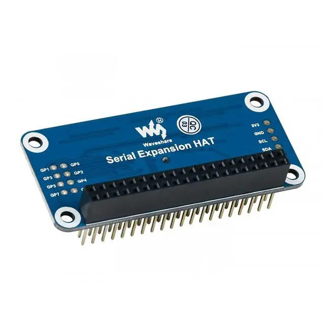 Alt view image 2 of 7 - for Raspberry Pi Serial HAT Provides 2-Ch UART and 8 GPIOs I2C Interface Expansion HAT for Raspberry Pi 4B+ 4B 3B+ 3B 2B+ Zero W WH