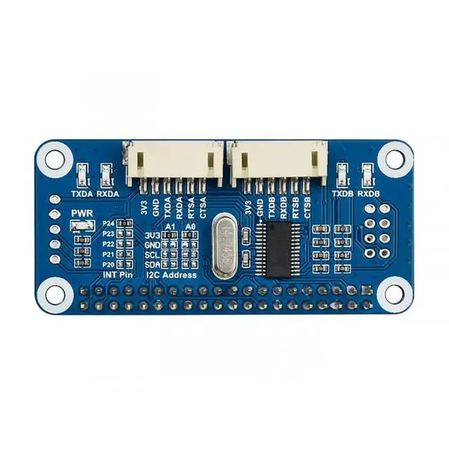 Alt view image 4 of 7 - for Raspberry Pi Serial HAT Provides 2-Ch UART and 8 GPIOs I2C Interface Expansion HAT for Raspberry Pi 4B+ 4B 3B+ 3B 2B+ Zero W WH
