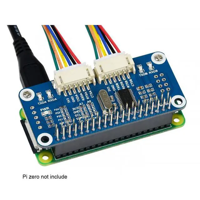 Alt view image 5 of 7 - for Raspberry Pi Serial HAT Provides 2-Ch UART and 8 GPIOs I2C Interface Expansion HAT for Raspberry Pi 4B+ 4B 3B+ 3B 2B+ Zero W WH