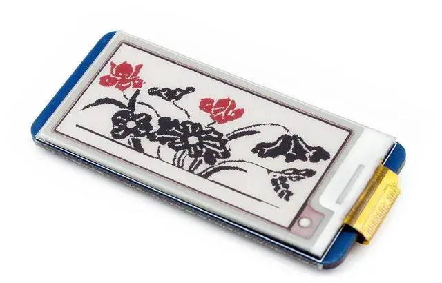 Main image of Tri-Color 2.13inch E-Ink Display Module Three-Color Resolution 212x104 3.3v E-Paper Electronic Screen Panel with Embedded Controller SPI Interface Fits Raspberry Pi/Arduino/STM32/Jetson Nano
