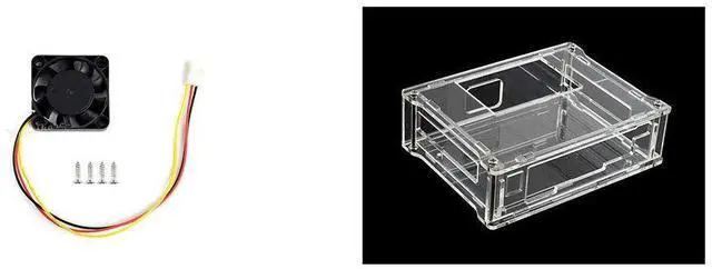 Main image of NVIDIA Jetson Nano Case (A) Acrylic Clear Case and Dedicated Cooling Fan Silent Working for NVIDIA Jetson Nano Developer Kit 3PIN Reverse-Proof Connector 5V Voltage