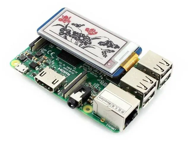 Alt view image 5 of 6 - Tri-Color 2.13inch E-Ink Display Module Three-Color Resolution 212x104 3.3v E-Paper Electronic Screen Panel with Embedded Controller SPI Interface Fits Raspberry Pi/Arduino/STM32/Jetson Nano