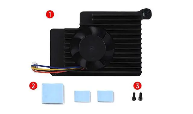 Alt view image 3 of 7 - for Raspberry Pi 5 Active Cooler Active Cooling Fan Matching Size and Mounting Holes for Raspberry Pi 5