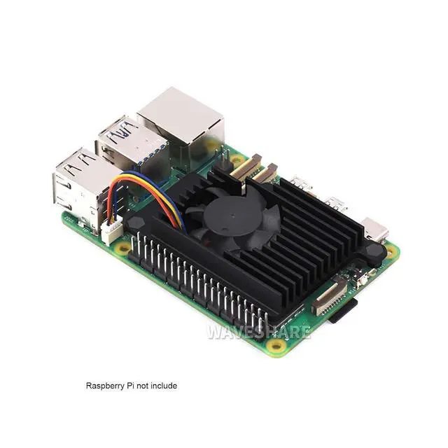 Alt view image 4 of 7 - for Raspberry Pi 5 Active Cooler Active Cooling Fan Matching Size and Mounting Holes for Raspberry Pi 5