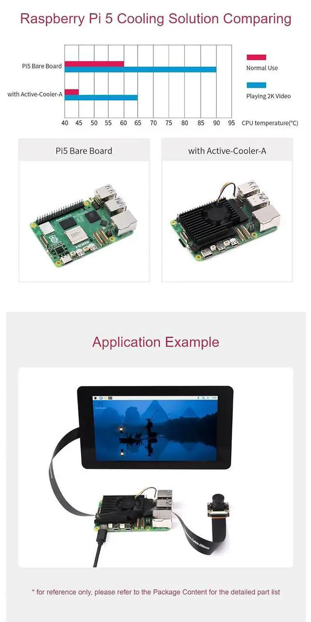 Alt view image 6 of 7 - for Raspberry Pi 5 Active Cooler Active Cooling Fan Matching Size and Mounting Holes for Raspberry Pi 5