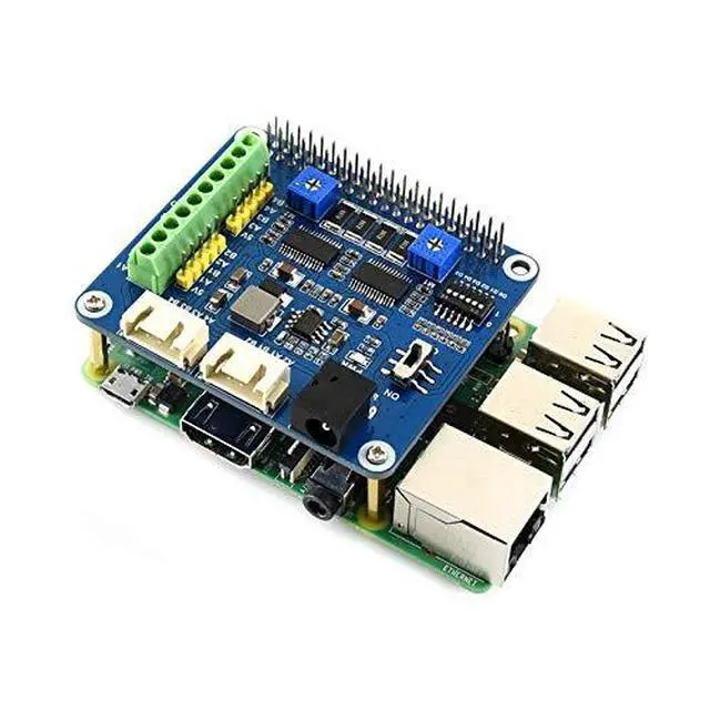 Alt view image 4 of 6 - Stepper Motor HAT for Raspberry Pi,Jetson Nano Onboard Dual DRV8825 Motor Controller Built-in Microstepping Indexer Drives Two Stepper Motors Up to 1/32 Microstepping