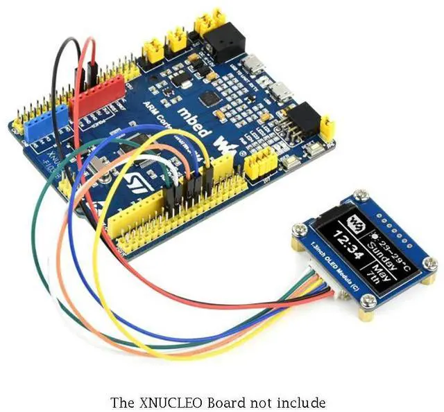 Alt view image 3 of 7 - General 1.3inch OLED Display Module 64x128 Embedded SH1107 Driver Two Display Color Black/White SPI / I2C Interface