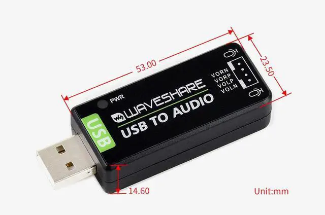 Alt view image 7 of 7 - USB Sound Card USB Audio Module with Speaker for Raspberry Pi/Jetson Nano, No Need Driver, External Audio Converter,Recording and Playback Support