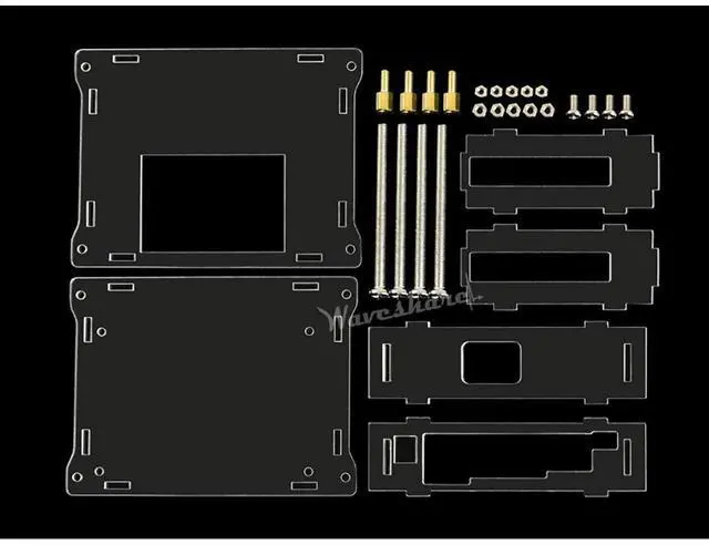 Main image of Acrylic Case (Type A) for The Jetson Nano Developer Kit Supports Cooling Fan Easy Access to Peripheral Connectors Dust Resistance