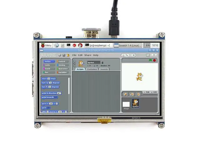 Alt view image 6 of 6 - 5inch for Raspberry pi HDMI LCD Display Module Resistive Touch Screen 800 * 480 High Resolution HDMI Interface for Raspberry Pi Directly Connect