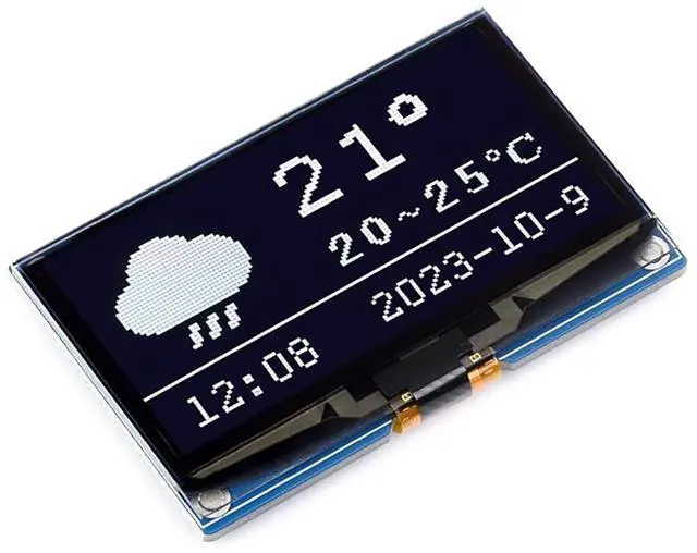 Main image of 2.42 Inch OLED Display Module for for Raspberry Pi/Raspberry Pi Pico/Arduino/STM32/ESP32/Jetson Nano 128×64 Resolution SPI / I2C (White)