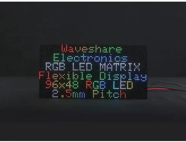 Main image of RGB Full-Color LED Matrix Panel for Raspberry Pi 4B+ 4B 3B+ 3B 2B+ Zero W WH Pico ESP32 Ardui 2.5mm Pitch 64×32 Pixels