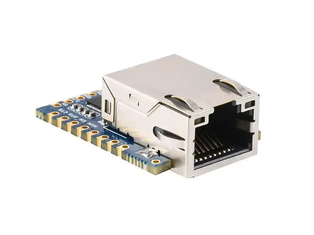 Alt view image 2 of 7 - Mini TTL to Ethernet Module Serial UART to ETH Converter Gold Plated Stamp Hole Design Highly Integrated for Industrial, IoT, and Security Applications