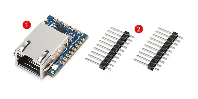 Alt view image 3 of 7 - Mini TTL to Ethernet Module Serial UART to ETH Converter Gold Plated Stamp Hole Design Highly Integrated for Industrial, IoT, and Security Applications