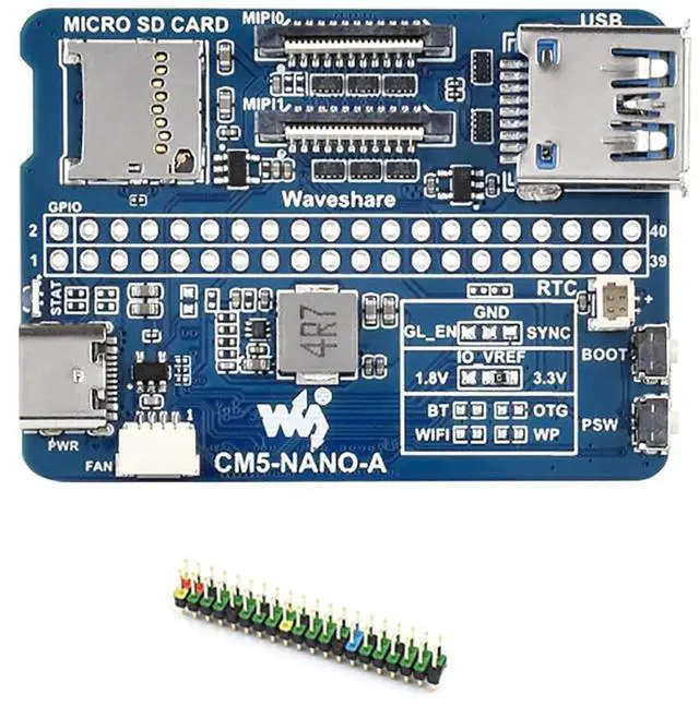 Main image of CM5-NANO-A Nano Base Board for Raspberry Pi Compute Module 5 | Compact CM5-Compatible GPIO, USB 3.2, MIPI Interfaces | Evaluation & Integration Board for CM5 Lite/eMMC
