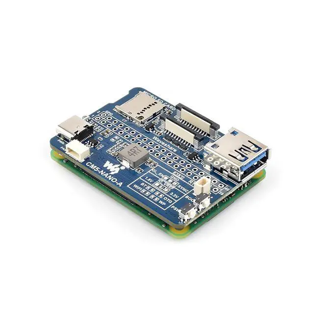 Alt view image 3 of 7 - CM5-NANO-A Nano Base Board for Raspberry Pi Compute Module 5 | Compact CM5-Compatible GPIO, USB 3.2, MIPI Interfaces | Evaluation & Integration Board for CM5 Lite/eMMC