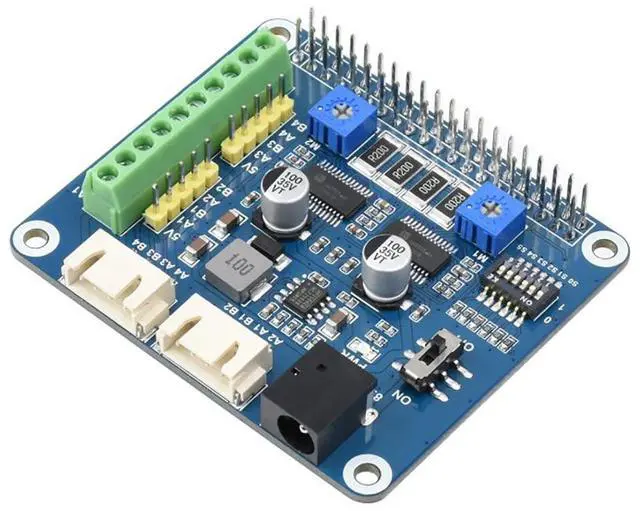 Main image of HRB8825 Stepper Motor HAT Compatible Raspberry Pi Series Board/Jetson Nano, Drives Two Stepper Motors, 6 Available Microstepping Modes