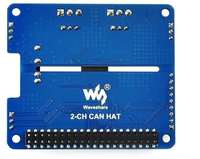 Alt view image 2 of 6 - 2 Channel CAN HAT Isolated CAN Bus Expansion Board for Raspberry Pi/STM32/Arduino with MCP2515 + SN65HVD230 Dual Chips Solution
