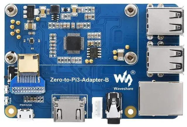 Main image of Raspberry Pi Zero 2W to 3B Adapter, Use Zero 2W to Replace Raspberry Pi 3 Model B/B+