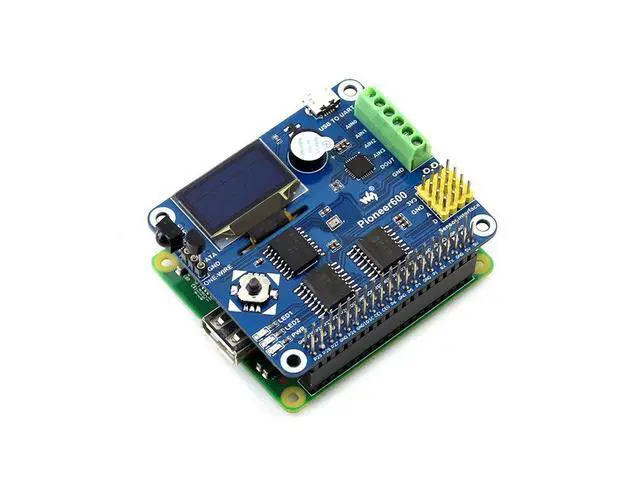 Alt view image 3 of 5 - Pioneer600 Expansion Board for Raspberry Pi Series Boards, Jetson Nano All-in-One Function&Interfaces USB to UART OLED Dispaly AD/DA GPIO and Sensor Interface