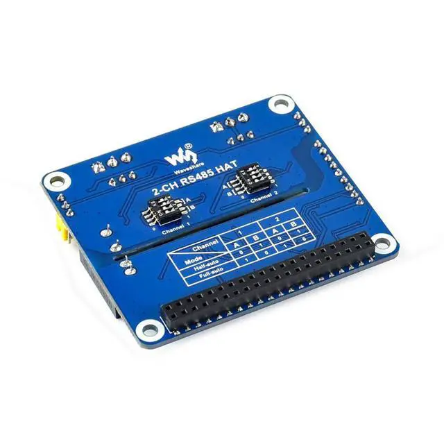 Alt view image 3 of 7 - 2-Channel(2-CH) Isolated RS485 Expansion HAT for Raspberry Pi Adopts SC16IS752+SP3485 Solution Converts SPI to RS485 with Multi Onboard Protection Circuits Data Rate up to 921600bps