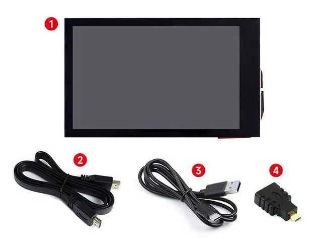 Alt view image 3 of 7 - 3.5 Inch LCD Display 3.5inch HDMI Touch Screen Touchscreen for Raspberry Pi 4B+ 4B 3B+ 3B 2B+ Zero W WH 2 W Jetson Nano PC 480x800 Adjustable Brightness IPS Display