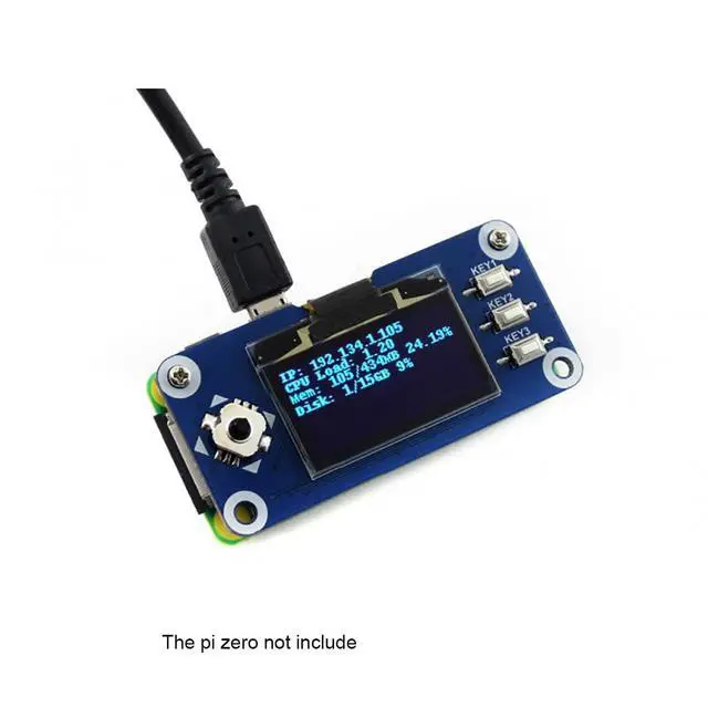 Alt view image 3 of 5 - 1.3inch OLED Screen with SH1106 for Raspberry Pi 4B+ 4B 3B+ 3B 2B+ Zero W WH Jetson Nano 128x64 SPI I2C Interface