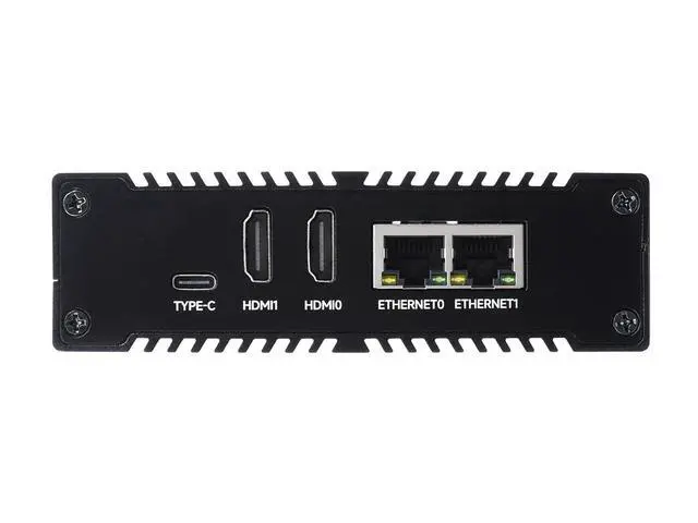 Alt view image 2 of 7 - NAS All-in-one Mini-Computer for Raspberry Pi Compute Module 4 (CM4 NOT Included) with Network Storage 2xM.2 M Key Slots Dual Ethernet Ports 4G Network