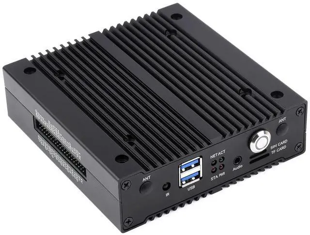 Main image of NAS All-in-one Mini-Computer for Raspberry Pi Compute Module 4 (CM4 NOT Included) with Network Storage 2xM.2 M Key Slots Dual Ethernet Ports 4G Network