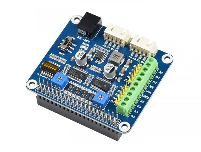 Main image of Stepper Motor HAT for Raspberry Pi 4B+ 4B 3B+ 3B 2B+ Zero W WH Jetson Nano Dual DRV8825 Motor Controller up to 1/32 Microstepping Drives Two Stepper Motors