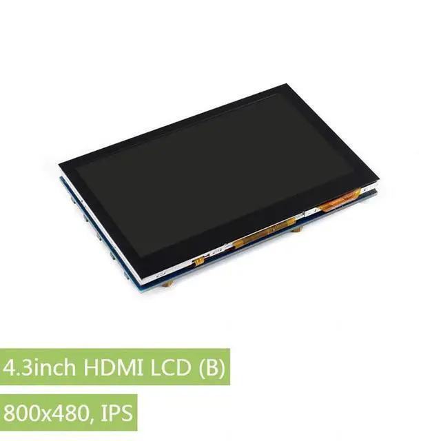 Alt view image 2 of 7 - 4.3inch HDMI LCD 800x480 IPS Display Supports Various Systems Capacitive Touch Screen Support Jetson Nano,Beaglebone Black, Banana pi, Raspberry pi Raspbian/Ubuntu/Kali/Retropie/WIN10 IOT