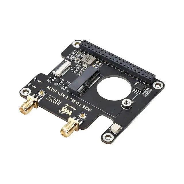 Alt view image 3 of 7 - PCIE to M.2 E Key Adapter HAT+ Board, Compatible with PCIe x1/x4/x8/x16 Slots, Supports M.2 E-Key WiFi Bluetooth Modules, for Desktop/Industrial Motherboards