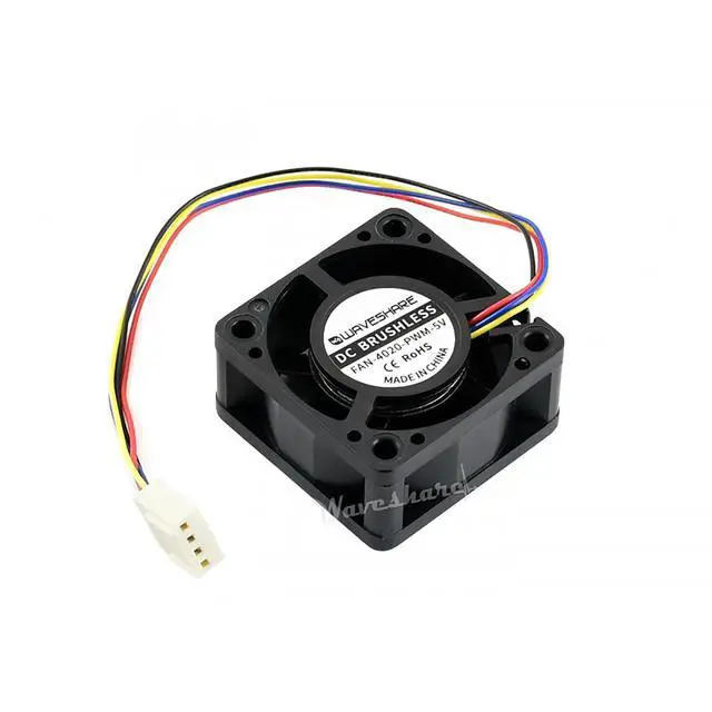 Alt view image 4 of 5 - Dedicated Cooling Fan for Jetson Nano PWM Adjustment Strong Cooling Air Brushless Fan 4PIN Reverse-Proof Connector