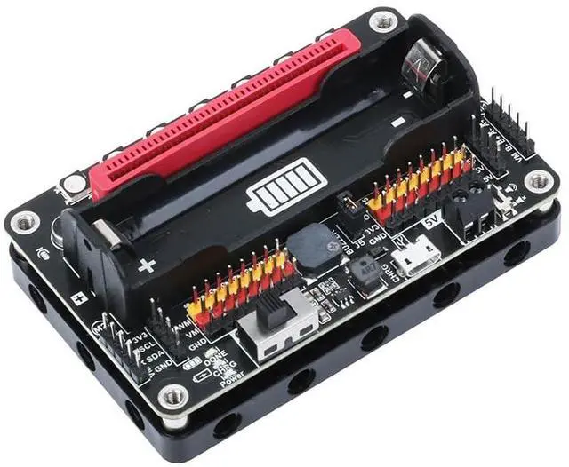 Main image of RobotBit -for Micro:bit Expansion Board Onboard PCA9685 Integrating Motor and Servo Drives with Full-Color RGB LEDs and Sound Volume Level Detecion for Robotic Projects