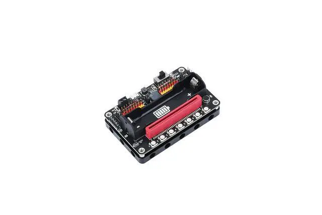Alt view image 2 of 6 - RobotBit -for Micro:bit Expansion Board Onboard PCA9685 Integrating Motor and Servo Drives with Full-Color RGB LEDs and Sound Volume Level Detecion for Robotic Projects