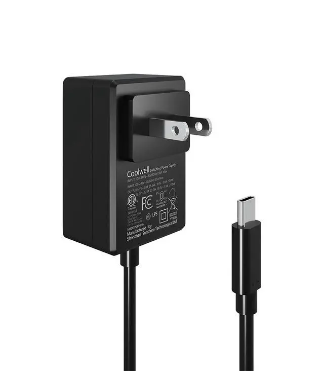 Alt view image 6 of 7 - for Raspberry Pi 5 Power Supply 27W USB-C PD Power Supply Output 5.1V/5A, 9V/3A, 12V/2.25A, 15V/1.8A ETL Listed-GaN PD 5A 27W
