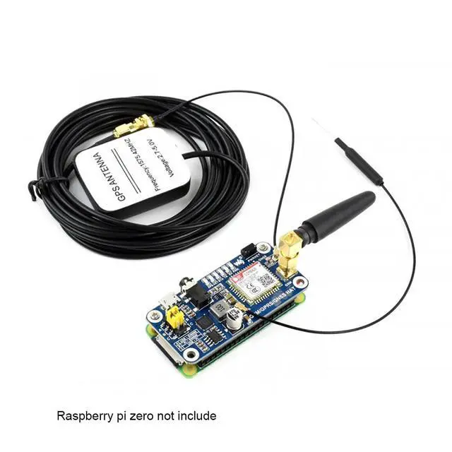 Alt view image 3 of 6 - Raspberry Pi GSM HAT GSM/GPRS/GNSS/Bluetooth Module for Raspberry Pi 4B+ 4B 3B+ 3B 2B+ Zero W WH Based on SIM868 Supports SMS, Phone Call, Email, etc