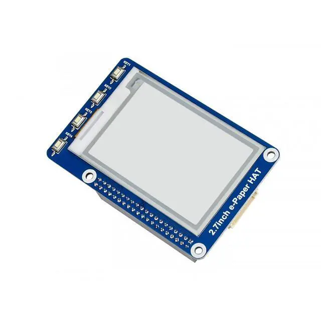 Alt view image 2 of 5 - 2.7inch E-Ink Display HAT Epaper Display 264x176 Black White Color E-Paper Screen for Raspberry Pi 4B+ 4B 3B+ 3B 2B+ Zero Jetson Nano Ardui