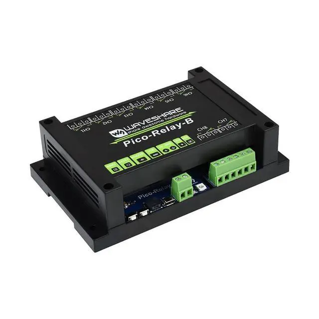 Alt view image 2 of 7 - Industrial 8-Channel Relay Module for Raspberry Pi Pico, with Embedded Protections Power Supply & Photocoupler Isolation